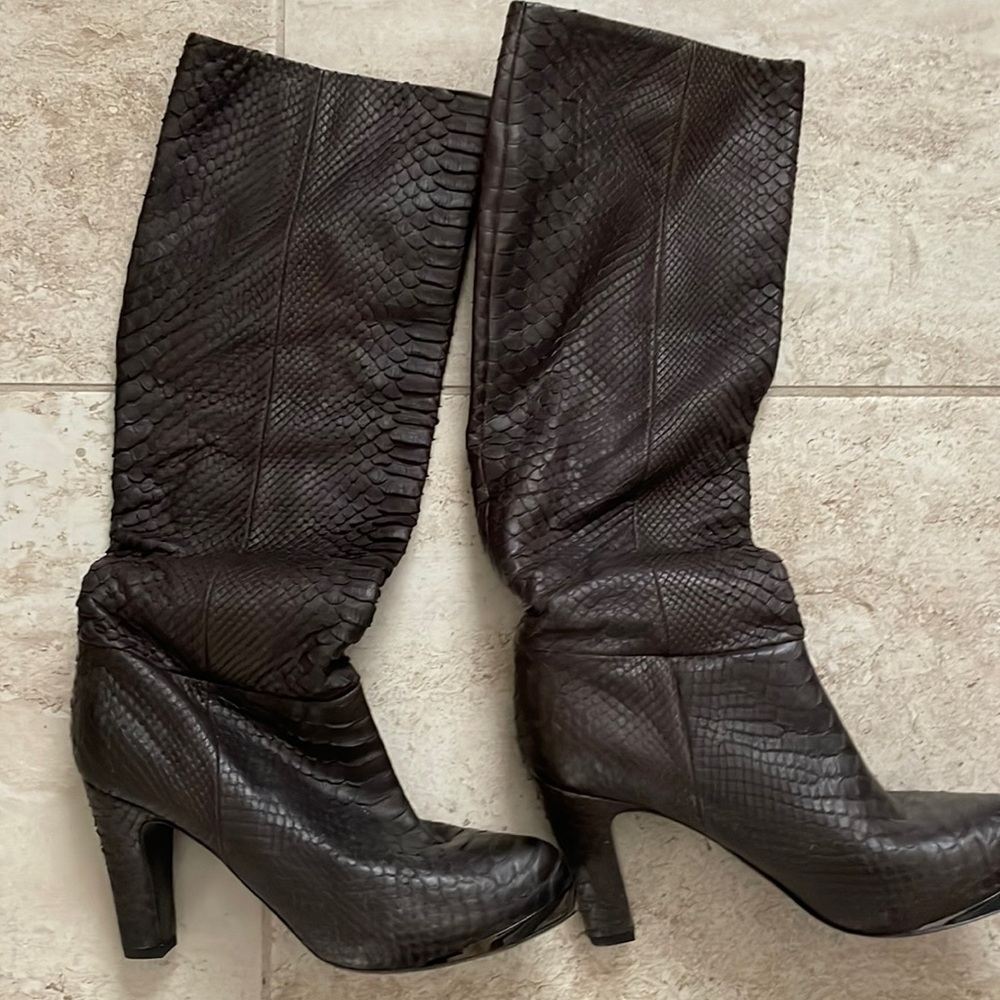 Devi Kroell Python Boots Made Italy - image 1